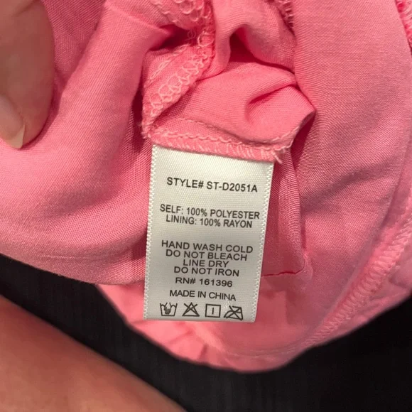 Sky to Moon- Women’s Pink & Orange Floral Ruffle Dress size Med - Picture 8 of 8